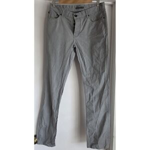 John Varvatos Men's Pants Size 32R Gray Cotton Straight Dress Trousers